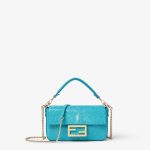 FENDI Baguette® Mini Turquoise stingray leather bag